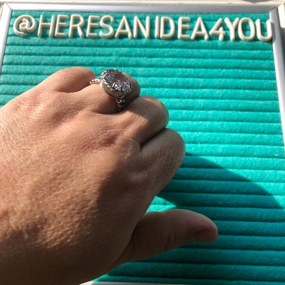 .925 silver and CZ  NIB Size 8 - Picture 3 of 7